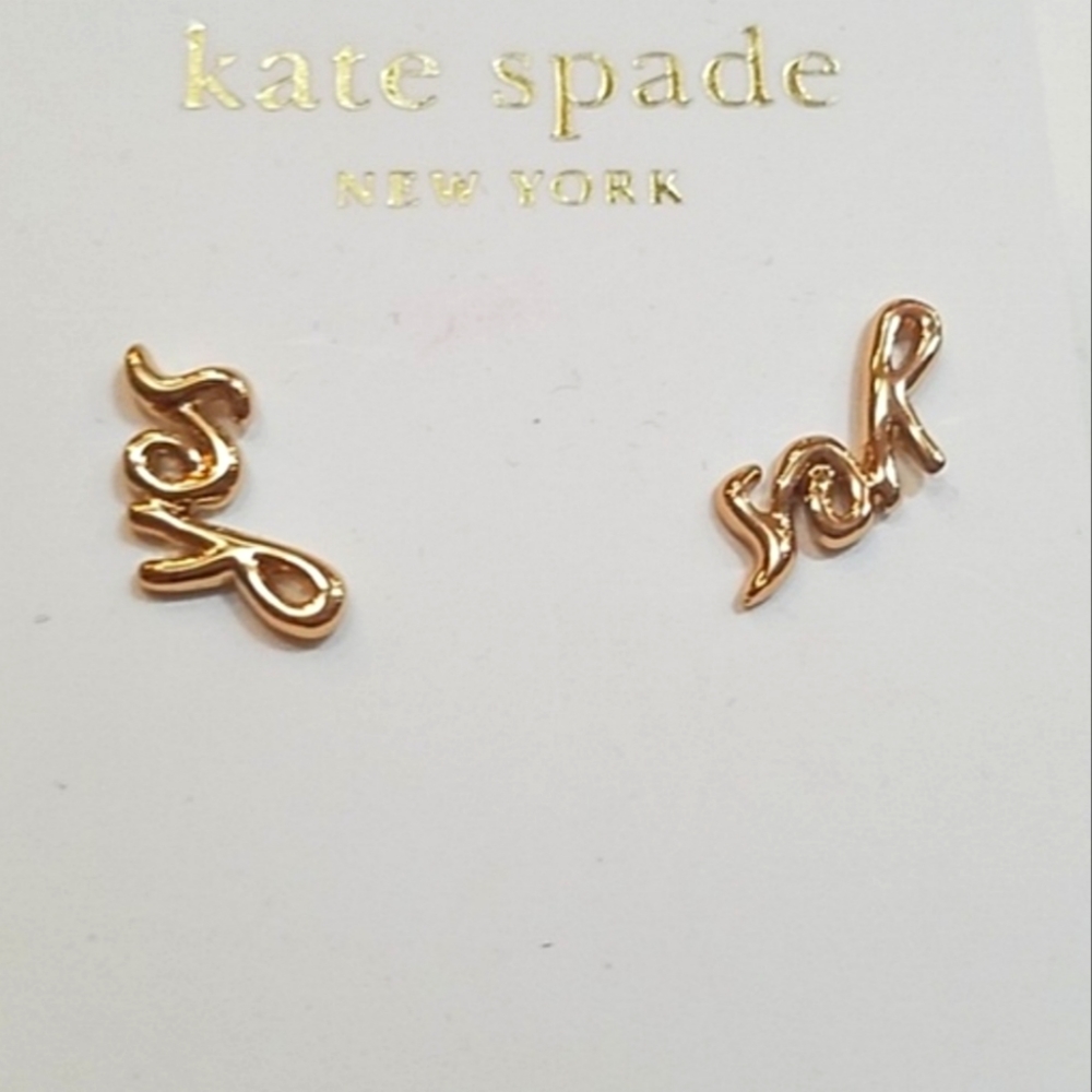Kate Spade "Yes" Studs Earrings